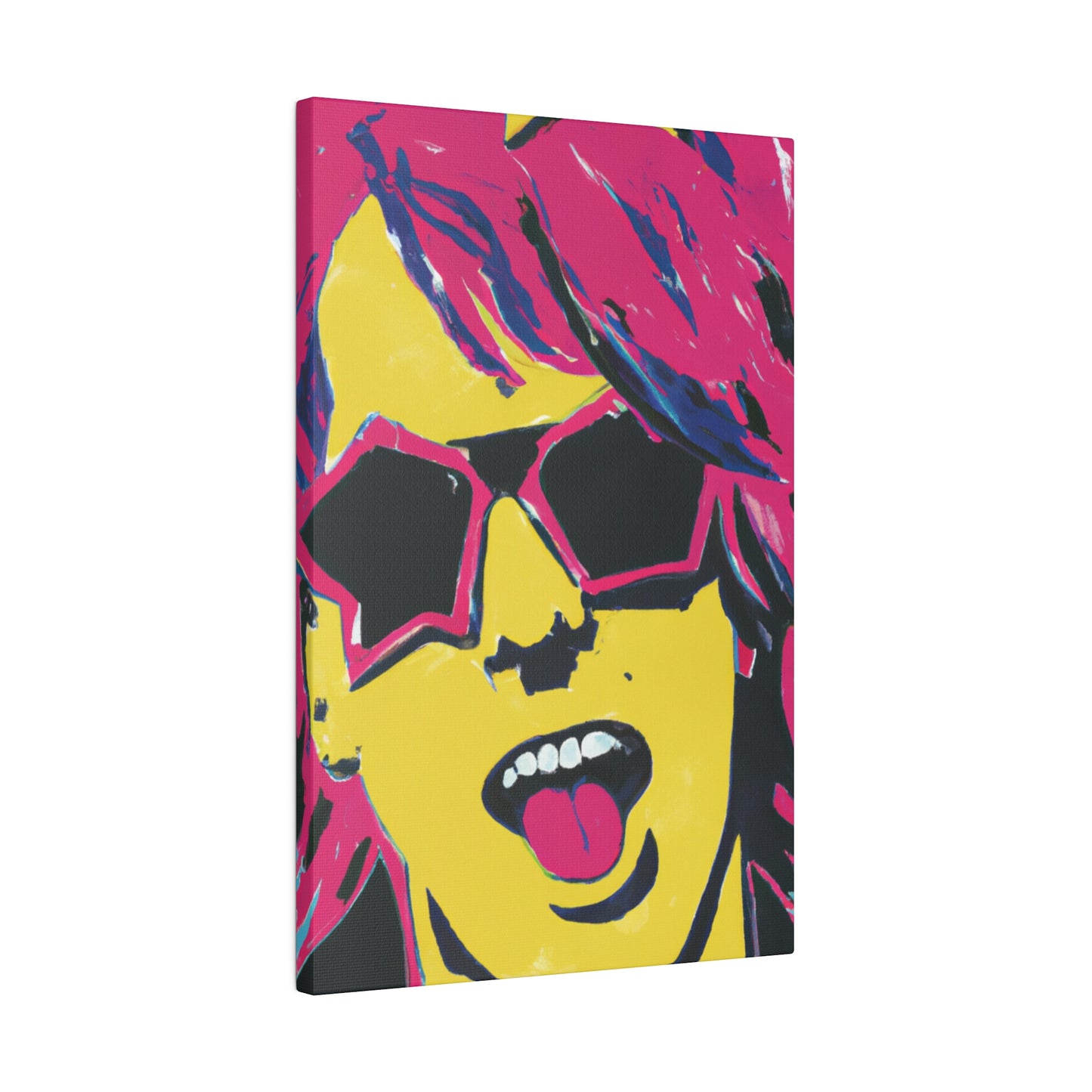 2536W - Rockstar Painting Print | Face | Abstract | Poster | Home Decor | Wall Art | Music Art | Canvas