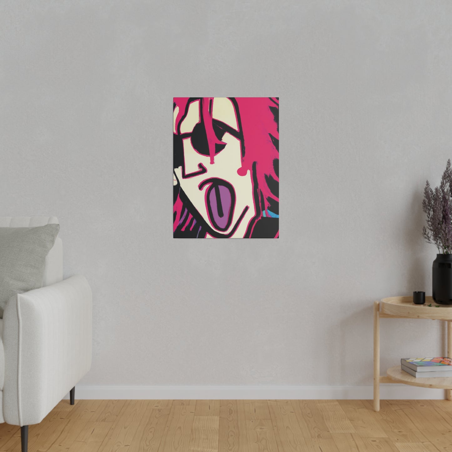 7356Q - Rockstar Painting Print | Face | Abstract | Poster | Home Decor | Wall Art | Music Art | Canvas