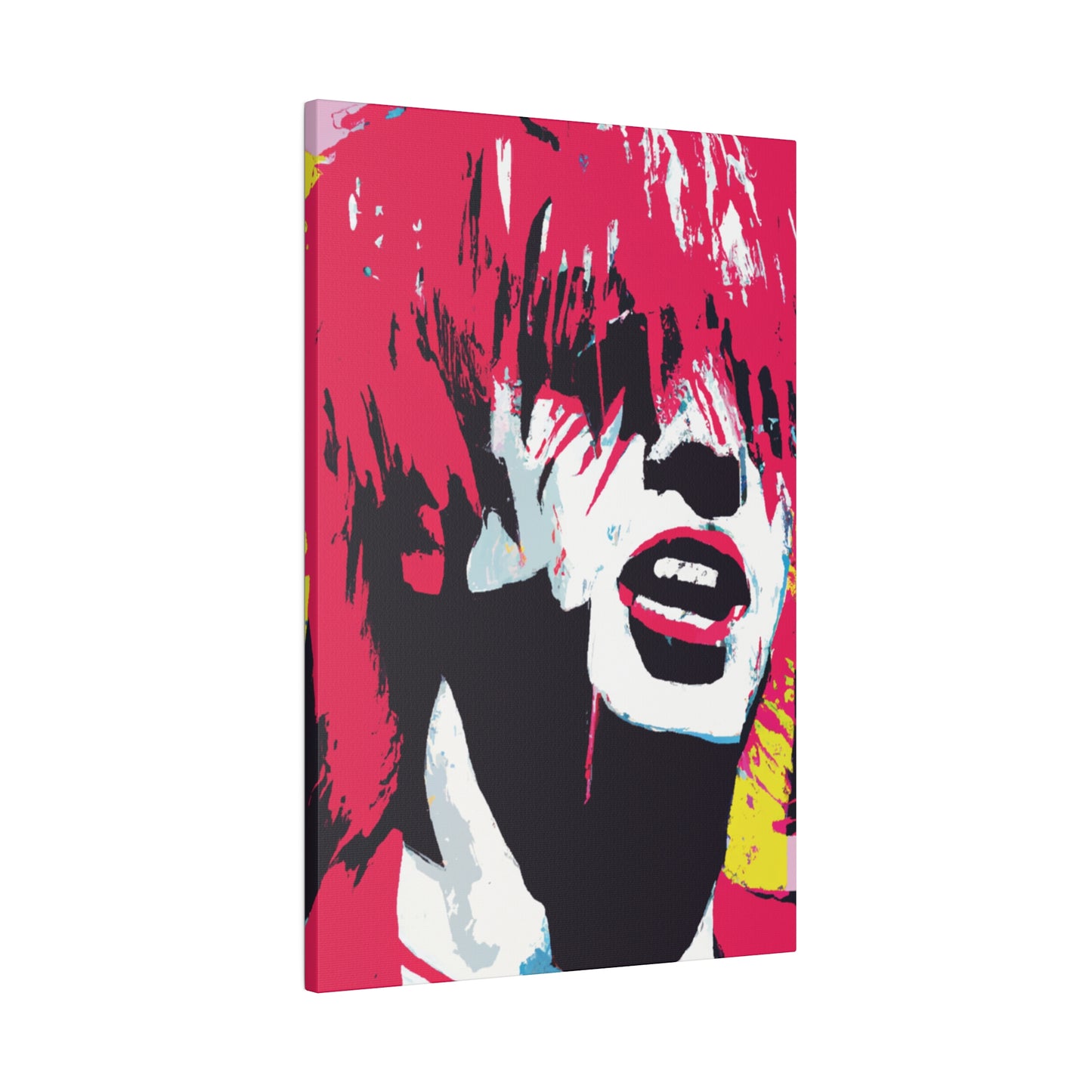8269P - Rockstar Painting Print | Face | Abstract | Poster | Home Decor | Wall Art | Music Art | Canvas