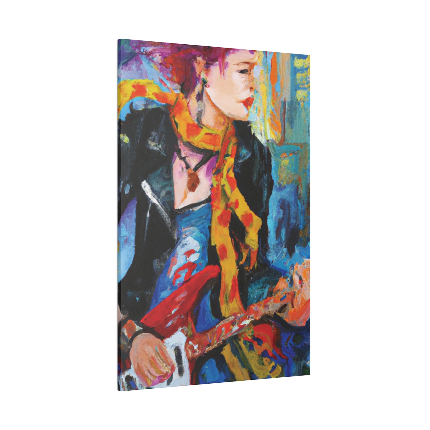 6234X - Rockstar Oil Painting Style Print | Poster | Home Decor | Wall Art | Music Art | Canvas