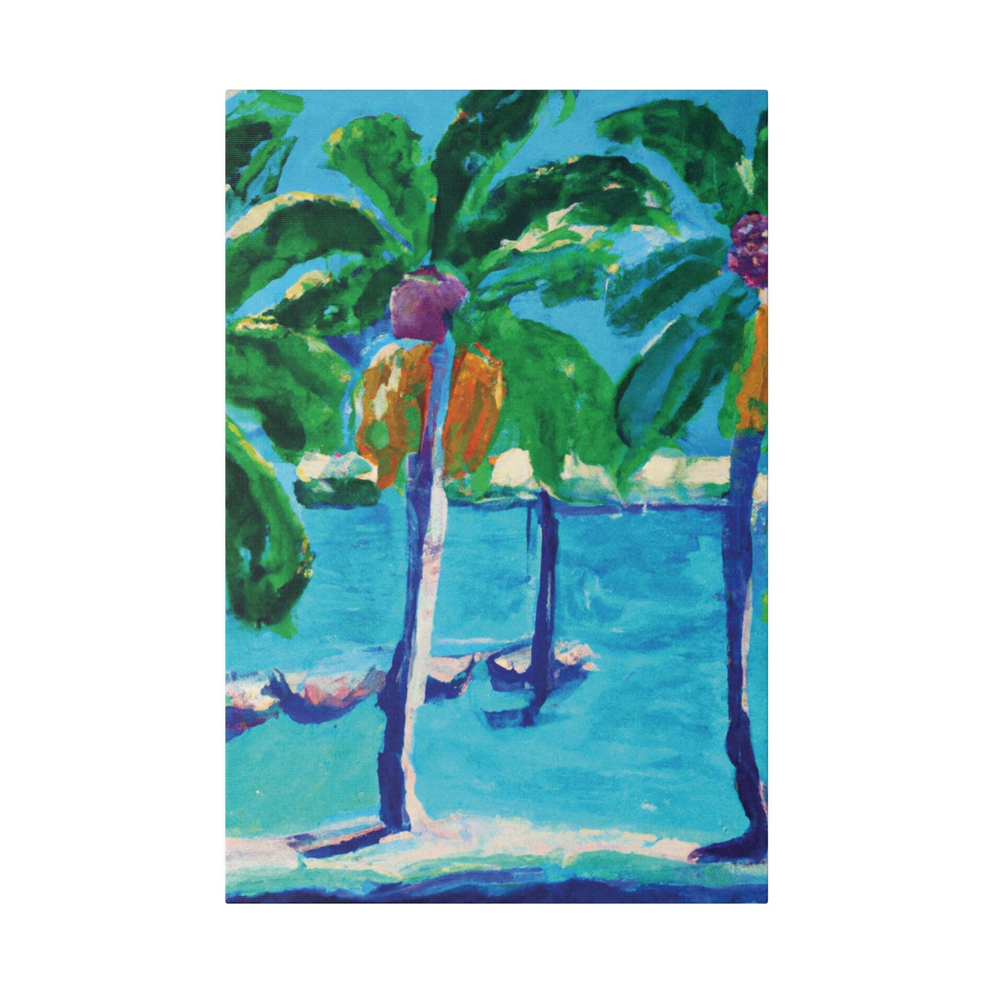 2944U - Bahamas Ocean Painting Print | Bahamas | Ocean | Beach | Poster | Home Decor | Wall Art | Canvas