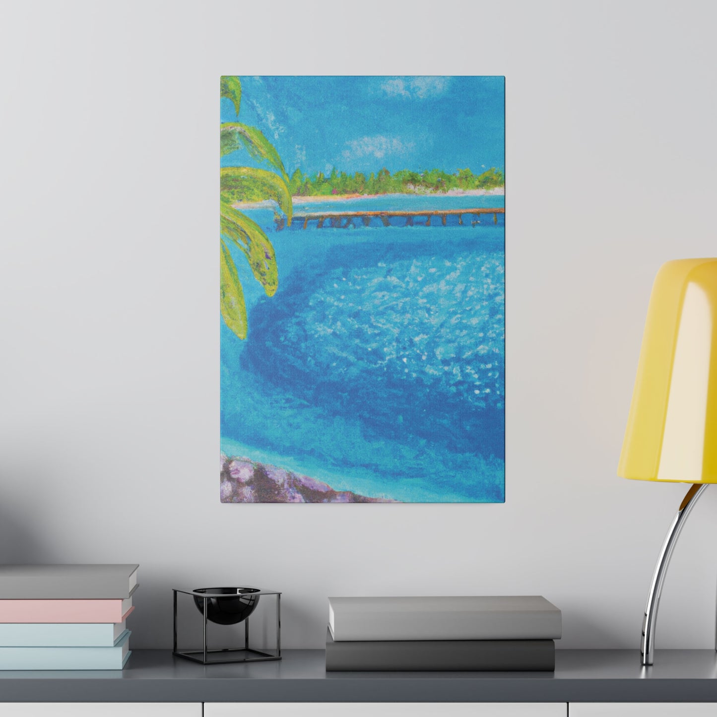 9462U - Bahamas Ocean Painting Print | Bahamas | Ocean | Beach | Poster | Home Decor | Wall Art | Canvas