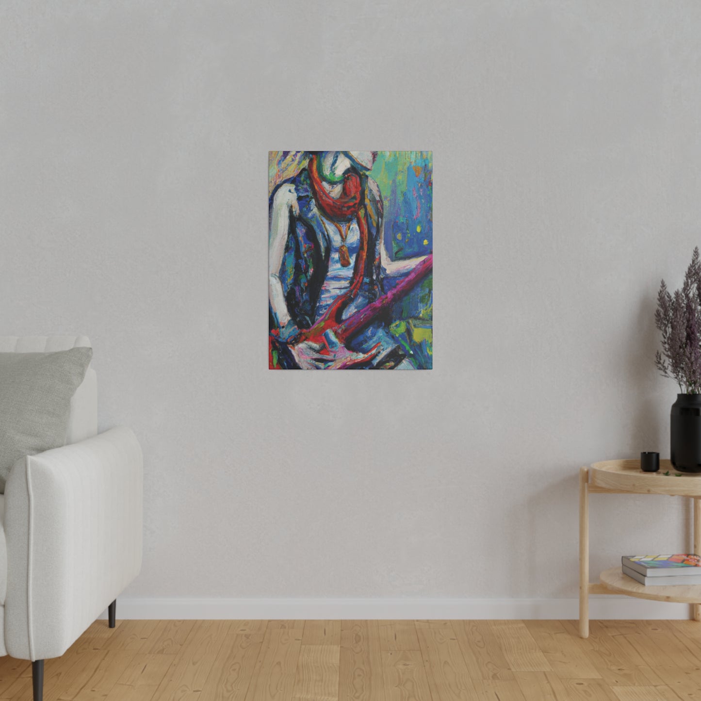 6328G - Rockstar Oil Painting Style Print | Poster | Home Decor | Wall Art | Music Art | Canvas