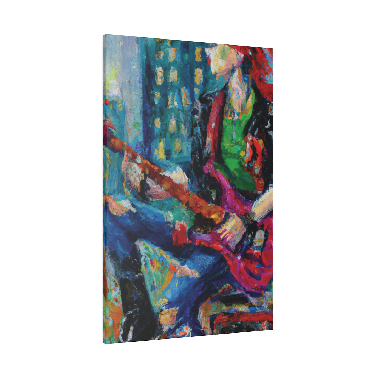 5937P - Rockstar Oil Painting Style Print | Poster | Home Decor | Wall Art | Music Art | Canvas