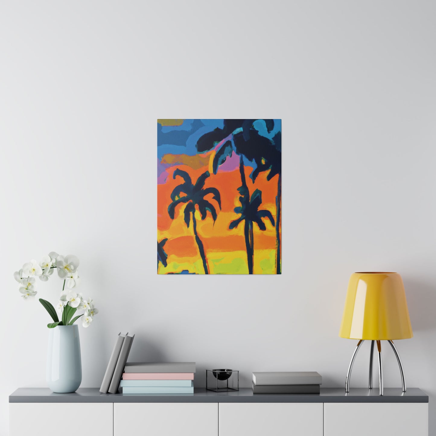 5462R - Miami Beach Sunset Painting Print | Miami | Beach | Sunset | Poster | Home Decor | Wall Art | Canvas