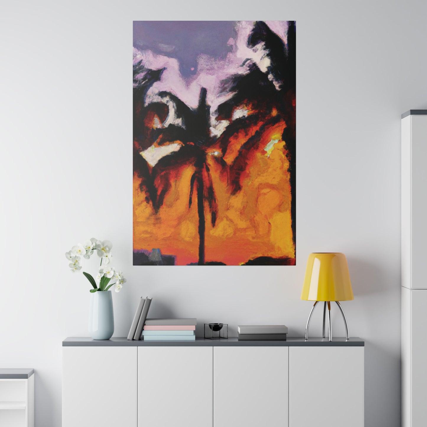 2537V - Miami Beach Sunset Painting Print | Miami | Beach | Sunset | Poster | Home Decor | Wall Art | Canvas