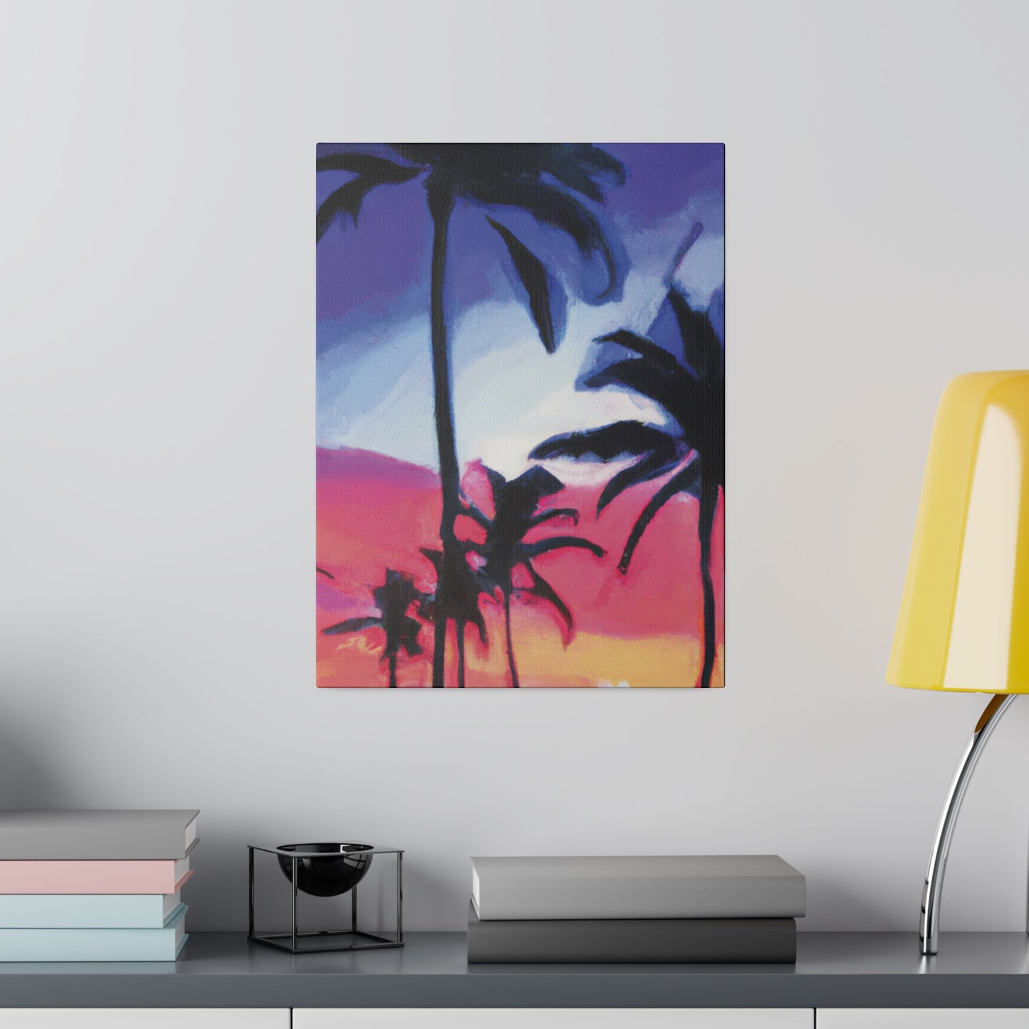 7473F - Miami Beach Sunset Painting Print | Miami | Beach | Sunset | Poster | Home Decor | Wall Art | Canvas