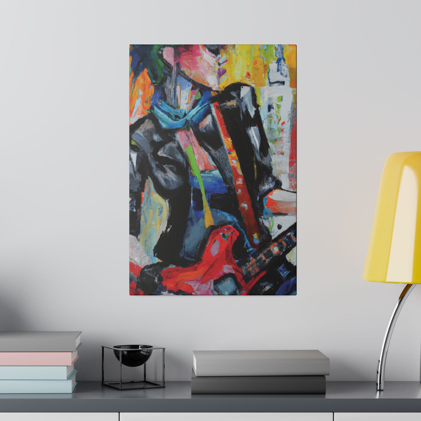 3614G - Rockstar Oil Painting Style Print | Poster | Home Decor | Wall Art | Music Art | Canvas