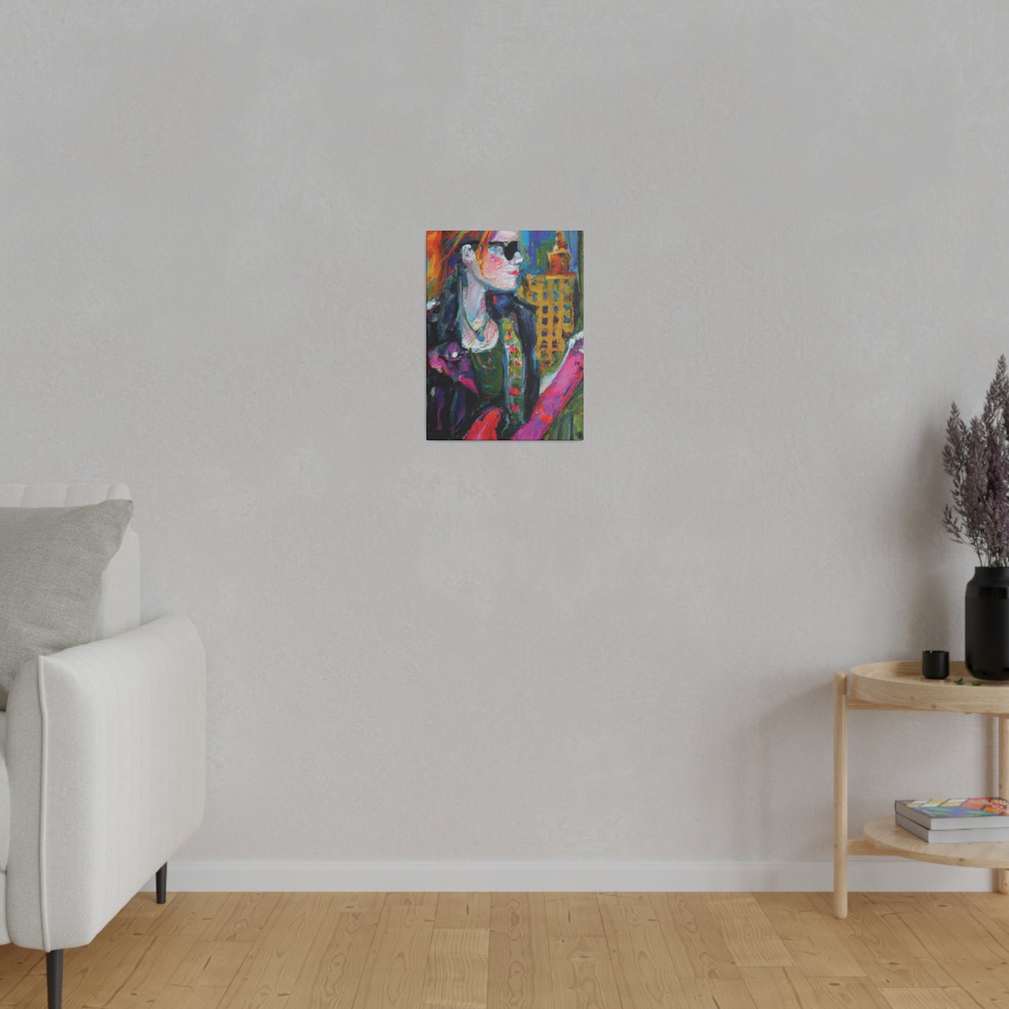 9503W - Rockstar Oil Painting Style Print | Poster | Home Decor | Wall Art | Music Art | Canvas