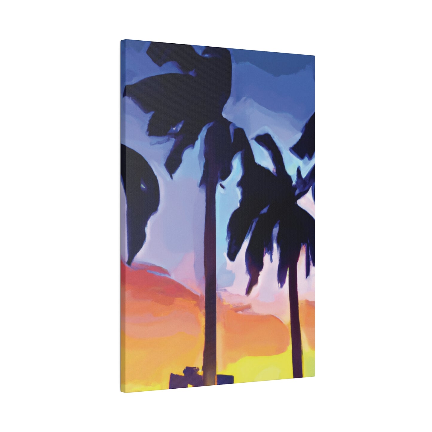 8208A - Miami Beach Sunset Painting Print | Miami | Beach | Sunset | Poster | Home Decor | Wall Art | Canvas