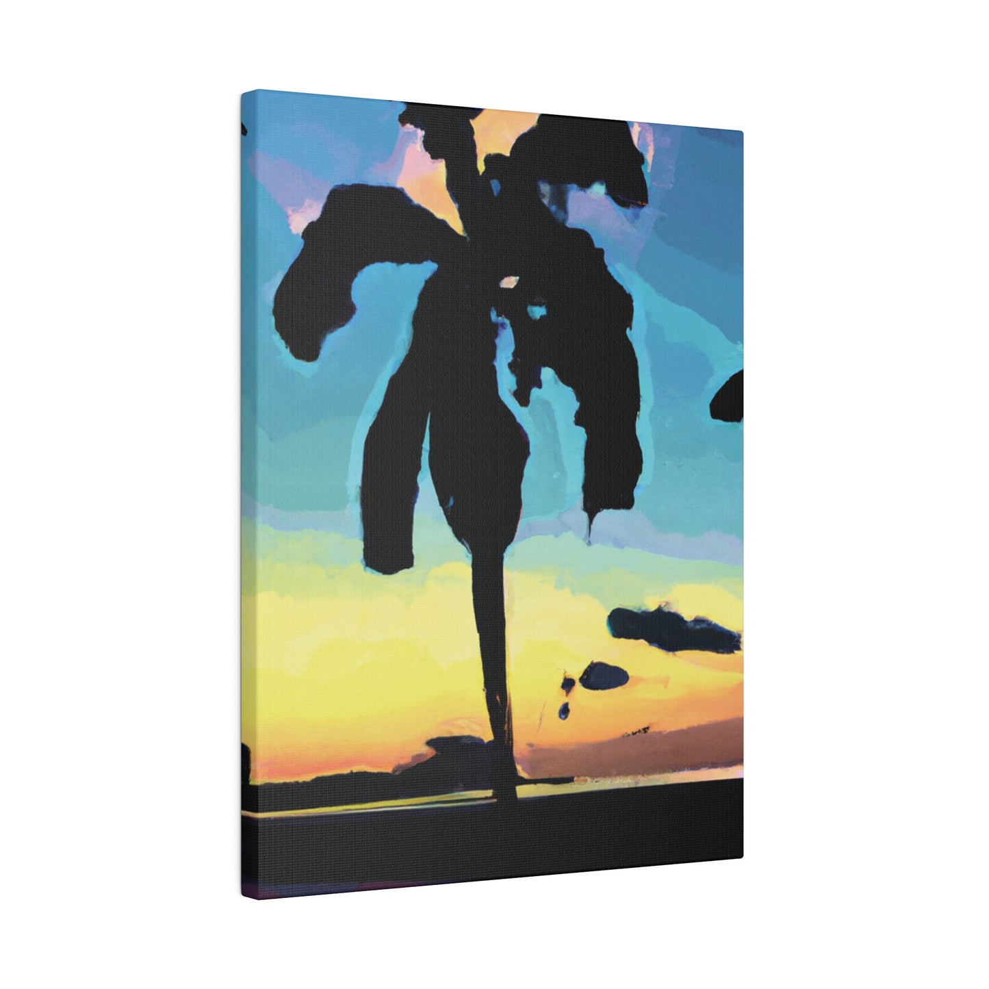 3232A - Miami Beach Sunset Painting Print | Miami | Beach | Sunset | Poster | Home Decor | Wall Art | Canvas