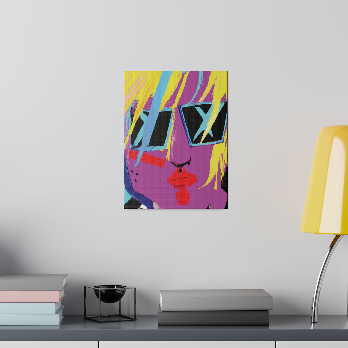 1712U - Rockstar Painting Print | Face | Abstract | Poster | Home Decor | Wall Art | Music Art | Canvas