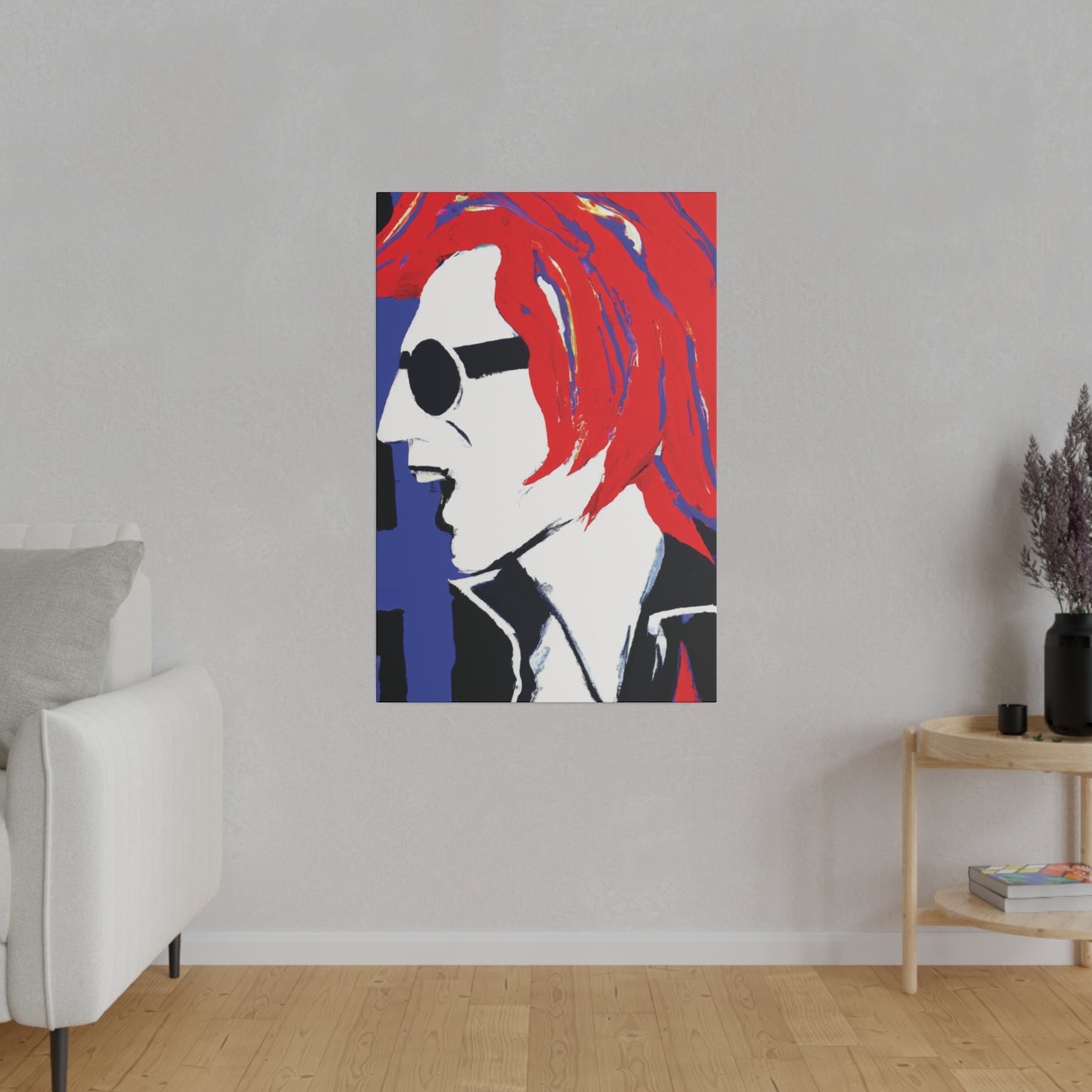 8372Z - Rockstar Painting Print | Face | Abstract | Poster | Home Decor | Wall Art | Music Art | Canvas