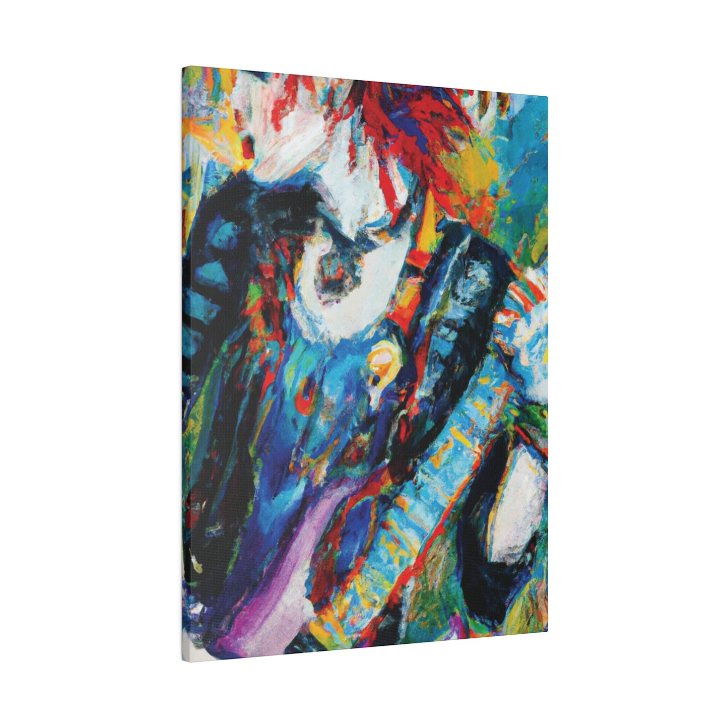 7458A - Rockstar Oil Painting Style Print | Poster | Home Decor | Wall Art | Music Art | Canvas