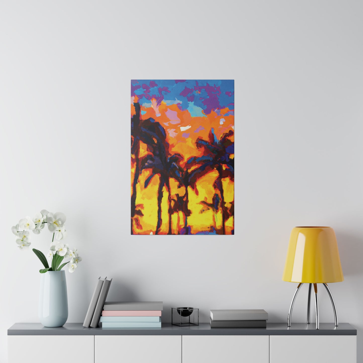 5533Y - Miami Beach Sunset Painting Print | Miami | Beach | Sunset | Poster | Home Decor | Wall Art | Canvas