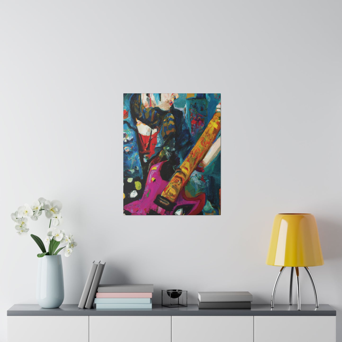 7272P - Rockstar Oil Painting Style Print | Poster | Home Decor | Wall Art | Music Art | Canvas