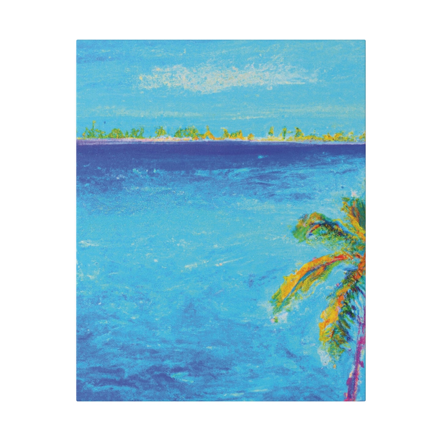 7666Q - Bahamas Ocean Painting Print | Bahamas | Ocean | Beach | Poster | Home Decor | Wall Art | Canvas