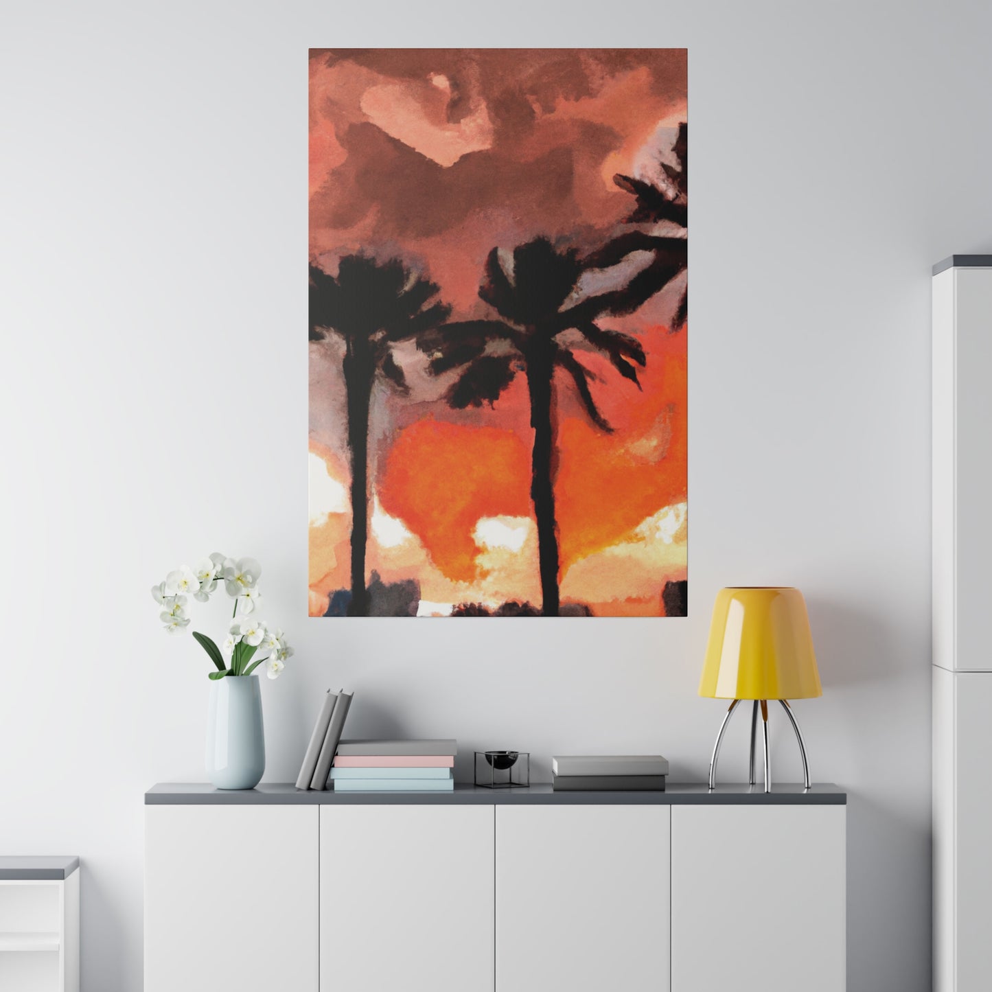 9073X - Miami Beach Sunset Painting Print | Miami | Beach | Sunset | Poster | Home Decor | Wall Art | Canvas