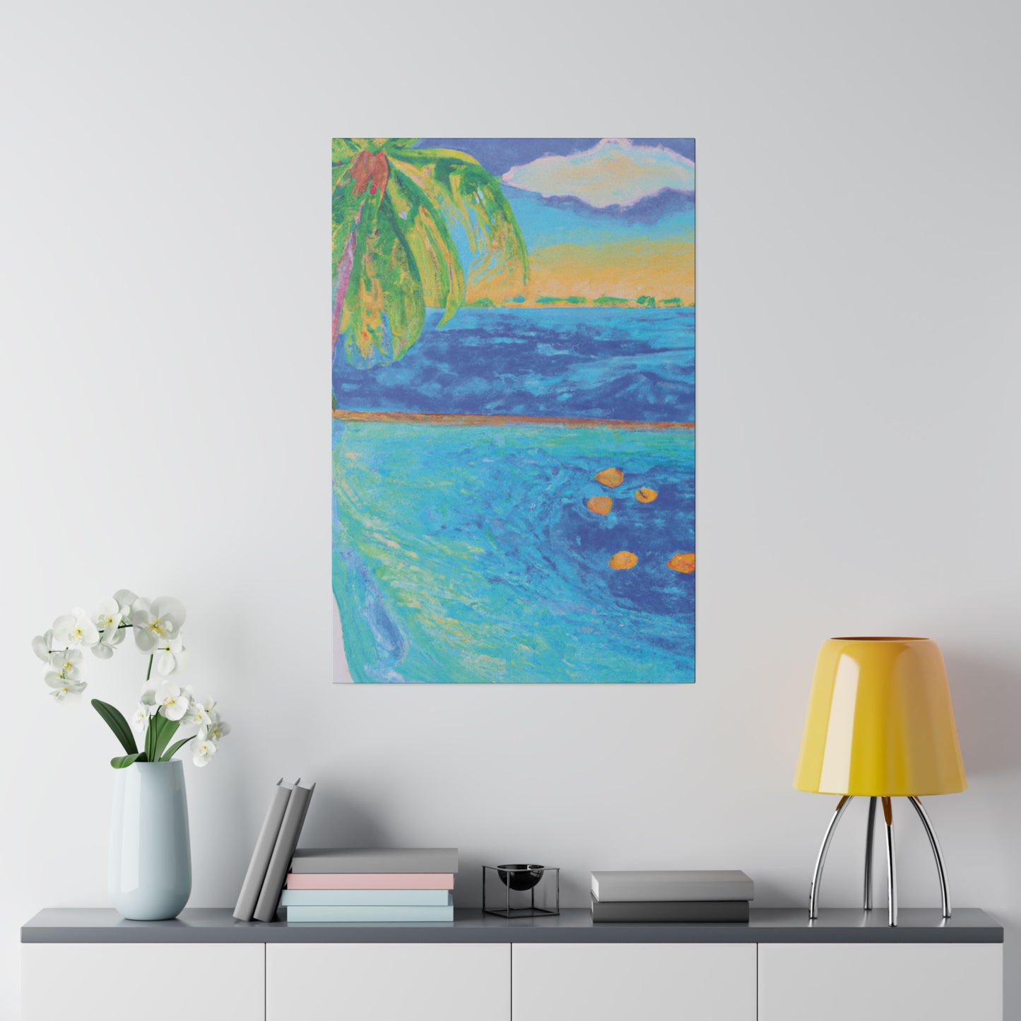 4268O - Bahamas Ocean Painting Print | Bahamas | Ocean | Beach | Poster | Home Decor | Wall Art | Canvas