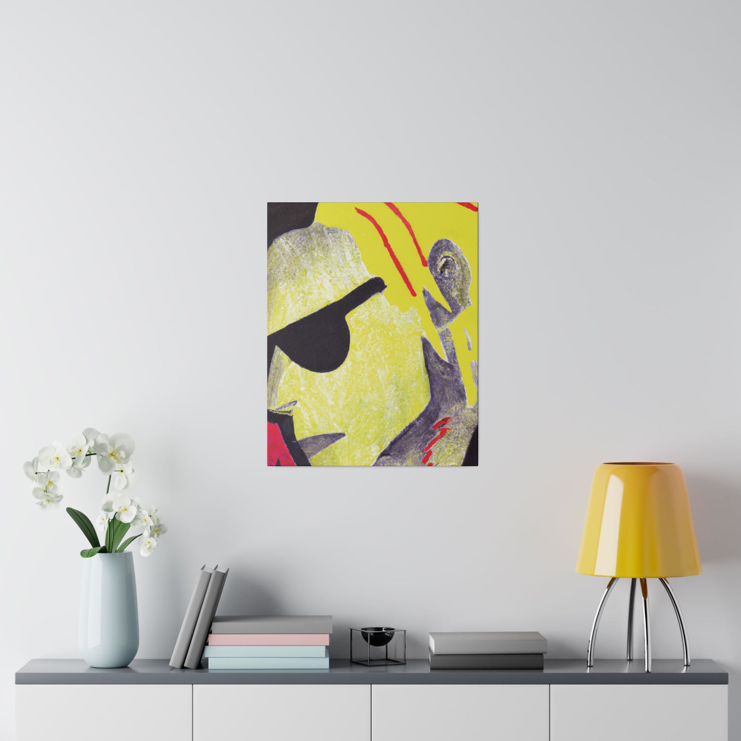 2942F - Rockstar Painting Print | Face | Abstract | Poster | Home Decor | Wall Art | Music Art | Canvas