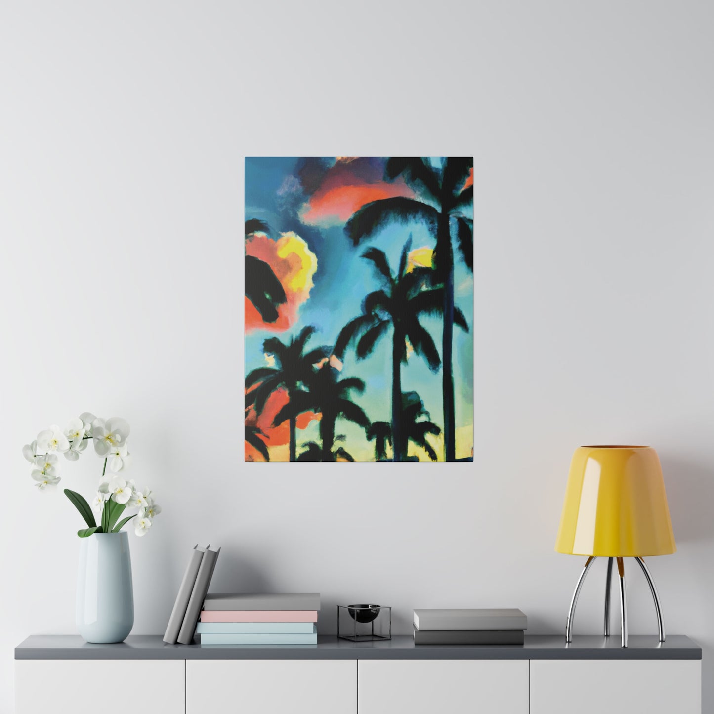 8724W - Miami Beach Sunset Painting Print | Miami | Beach | Sunset | Poster | Home Decor | Wall Art | Canvas