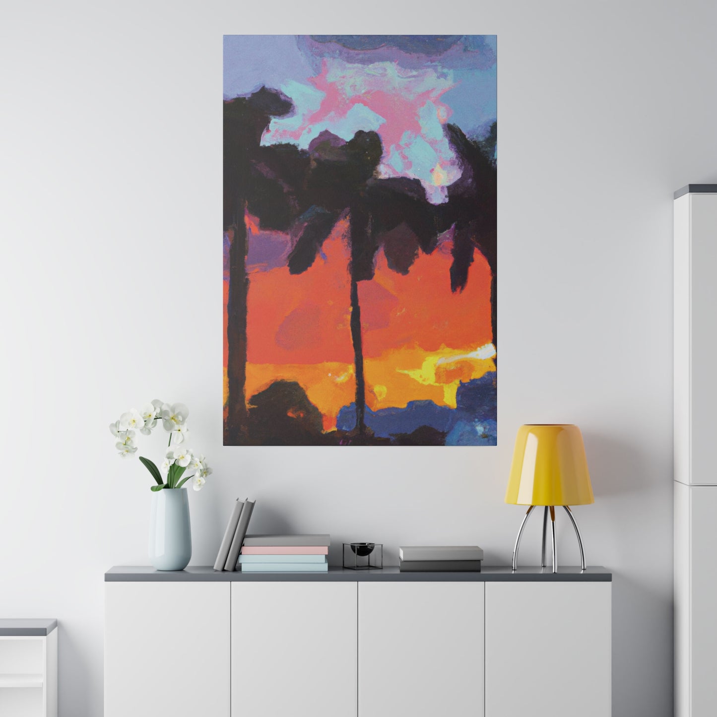 9276D - Miami Beach Sunset Painting Print | Miami | Beach | Sunset | Poster | Home Decor | Wall Art | Canvas