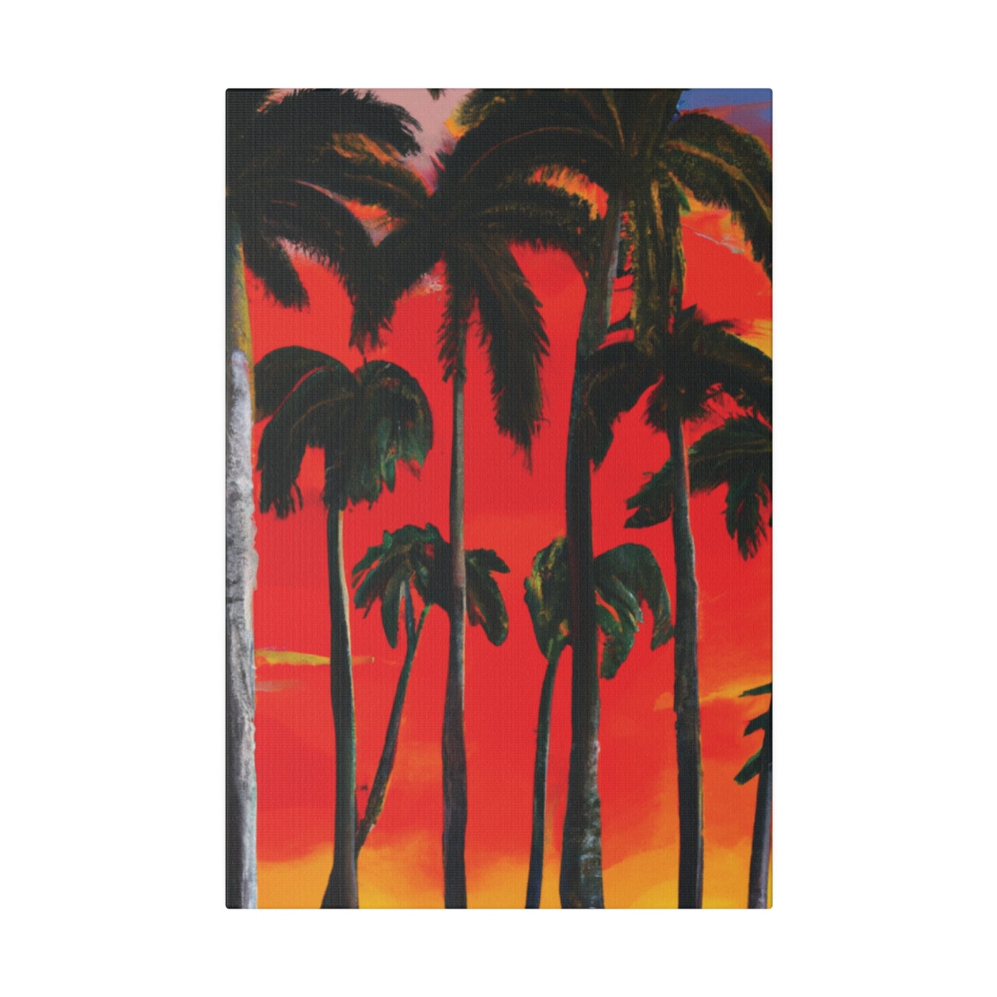 4286K - Miami Beach Sunset Painting Print | Miami | Beach | Sunset | Poster | Home Decor | Wall Art | Canvas