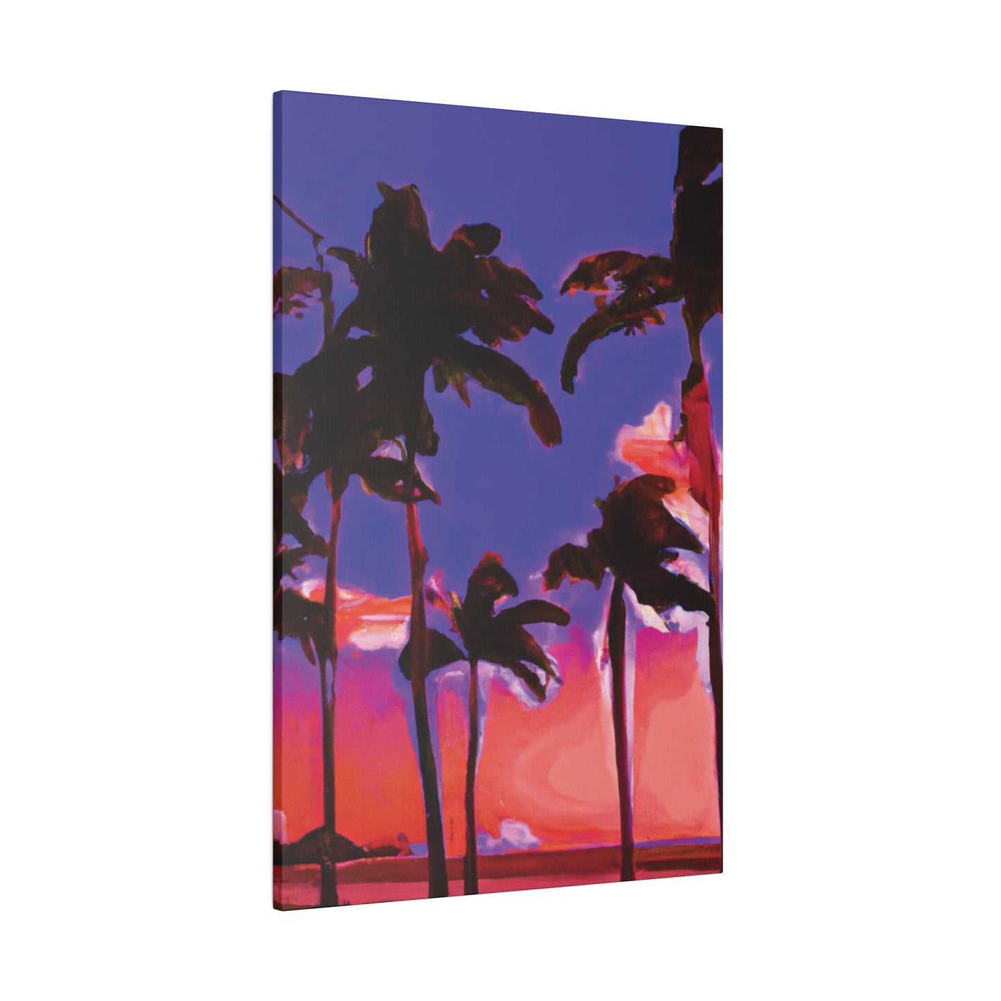 1387K - Miami Beach Sunset Painting Print | Miami | Beach | Sunset | Poster | Home Decor | Wall Art | Canvas