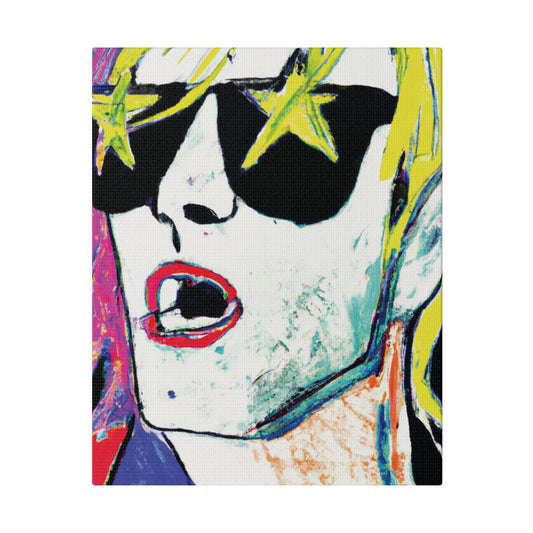 6152H - Rockstar Painting Print | Face | Abstract | Poster | Home Decor | Wall Art | Music Art | Canvas