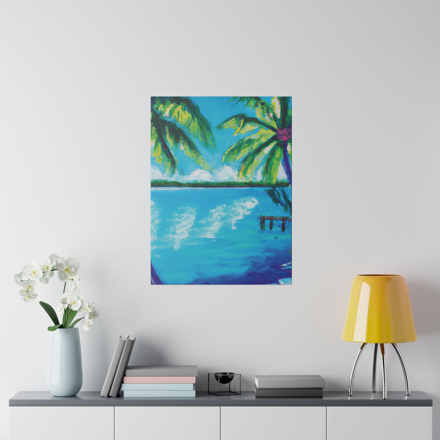 7583G - Bahamas Ocean Painting Print | Bahamas | Ocean | Beach | Poster | Home Decor | Wall Art | Canvas