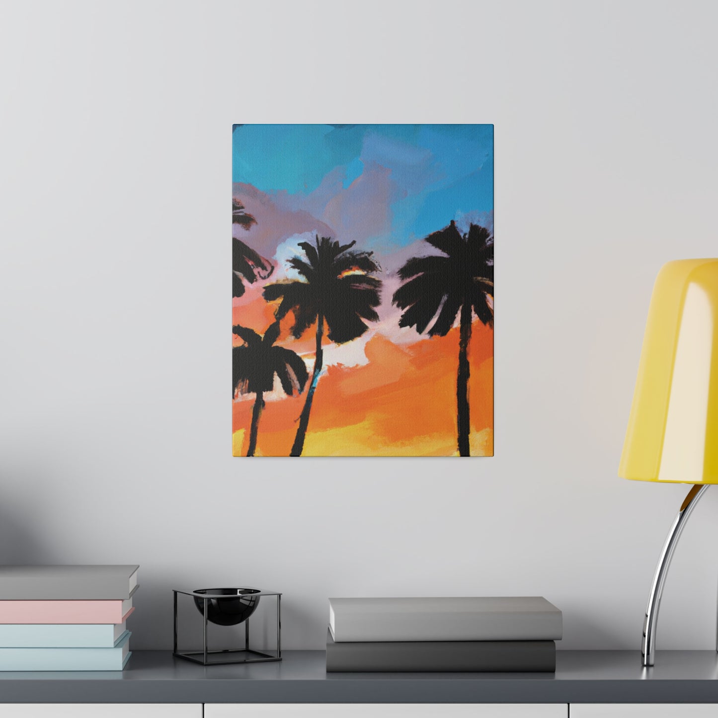 7010V - Miami Beach Sunset Painting Print | Miami | Beach | Sunset | Poster | Home Decor | Wall Art | Canvas