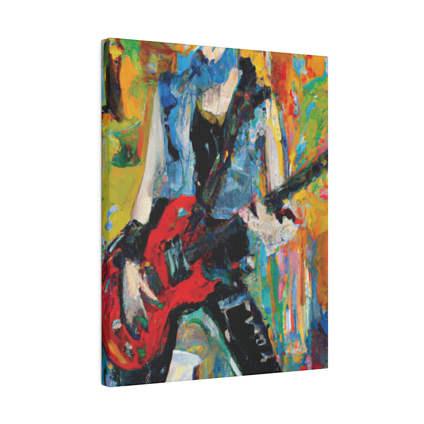 4721P - Rockstar Oil Painting Style Print | Poster | Home Decor | Wall Art | Music Art | Canvas