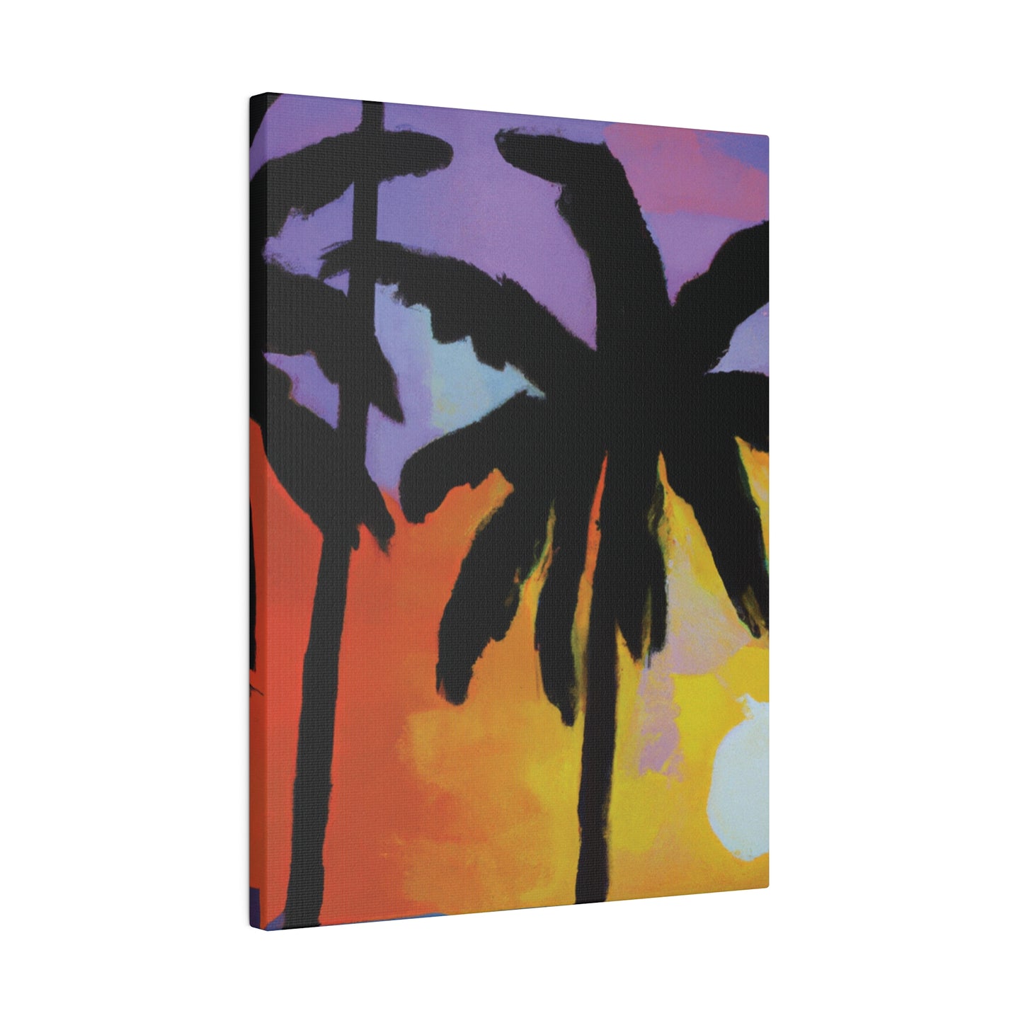 8594V - Miami Beach Sunset Painting Print | Miami | Beach | Sunset | Poster | Home Decor | Wall Art | Canvas