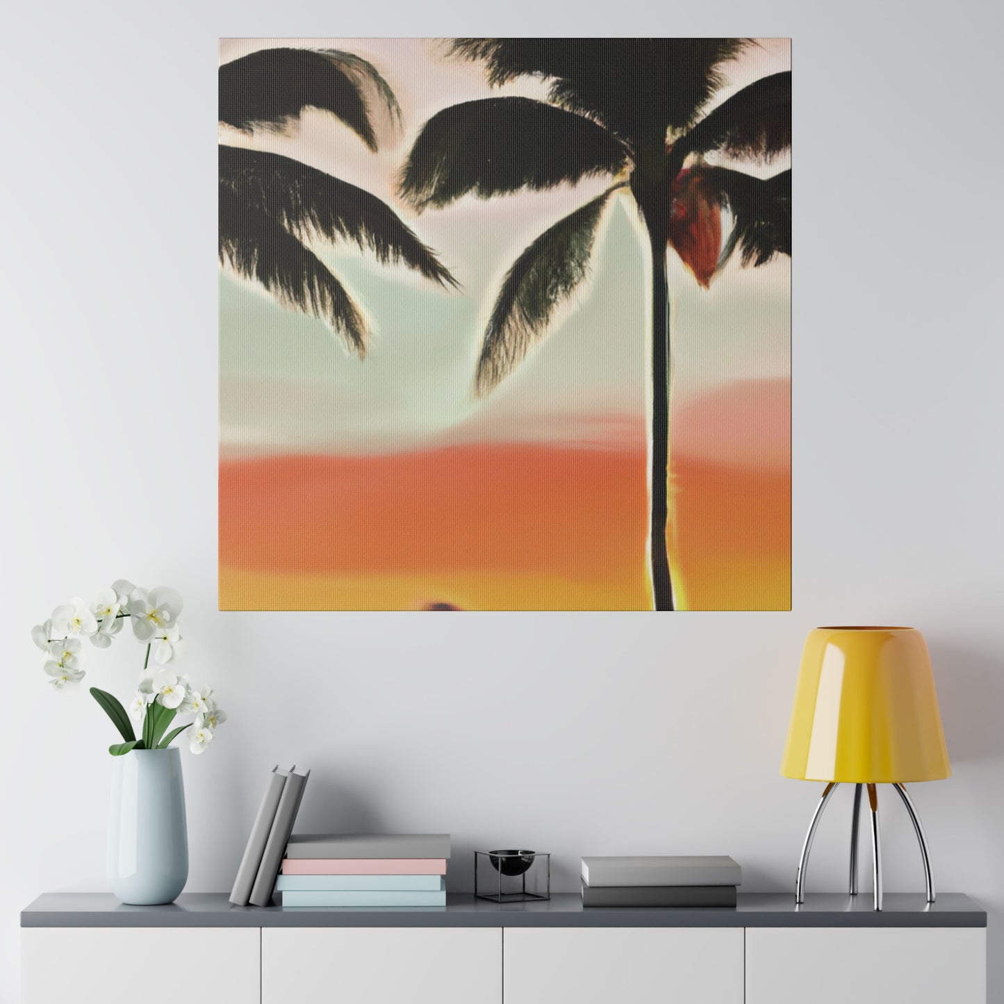 8646K - Miami Beach Sunset Painting Print | Miami | Beach | Sunset | Poster | Home Decor | Wall Art | Canvas