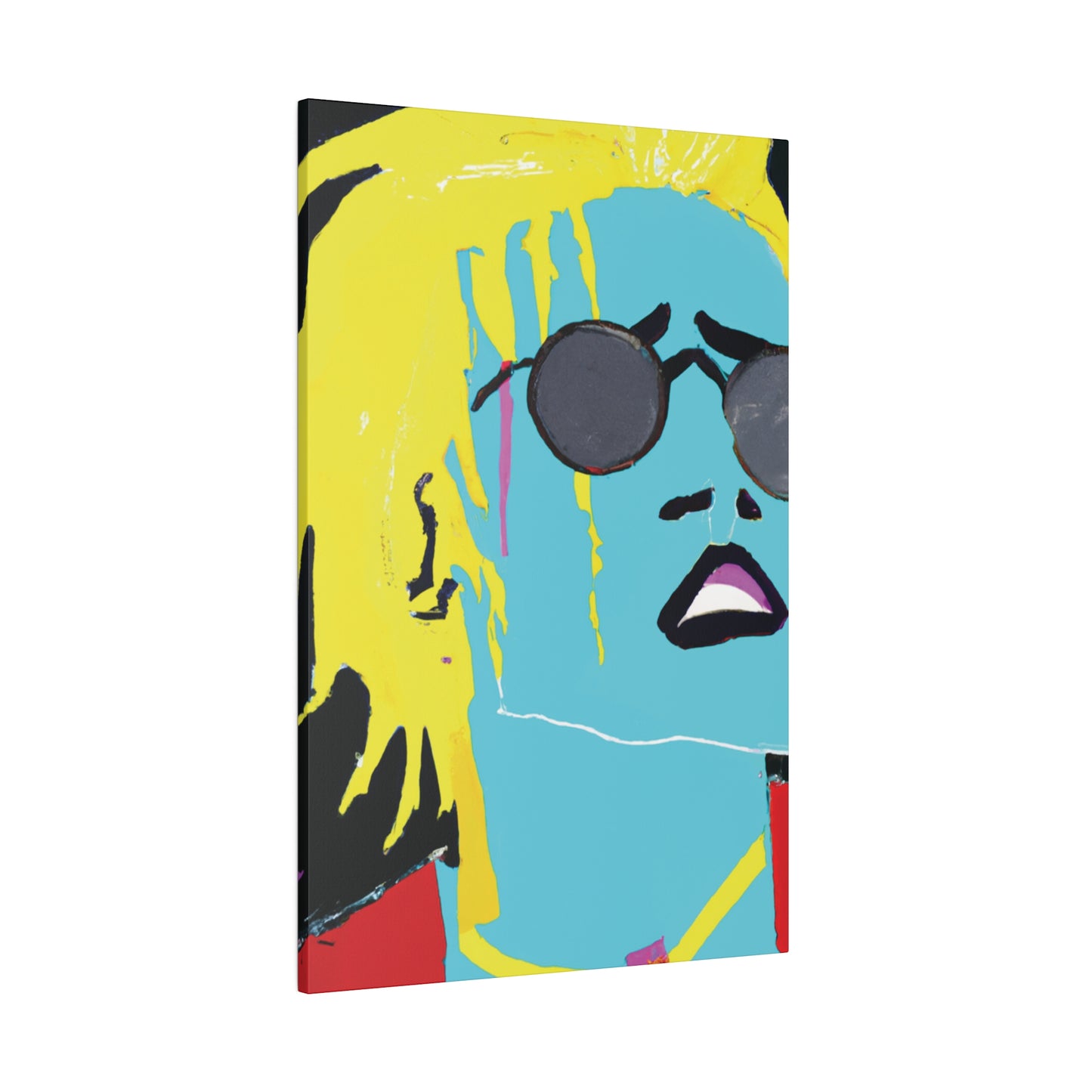 3863S - Rockstar Painting Print | Face | Abstract | Poster | Home Decor | Wall Art | Music Art | Canvas