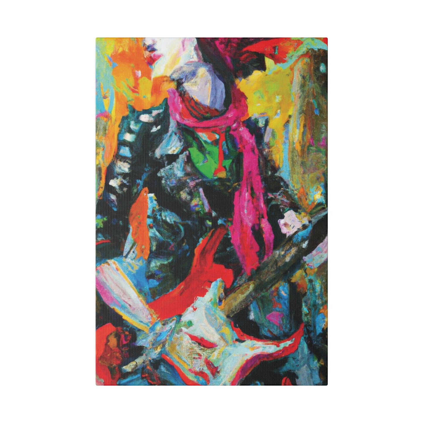 8579X - Rockstar Oil Painting Style Print | Poster | Home Decor | Wall Art | Music Art | Canvas