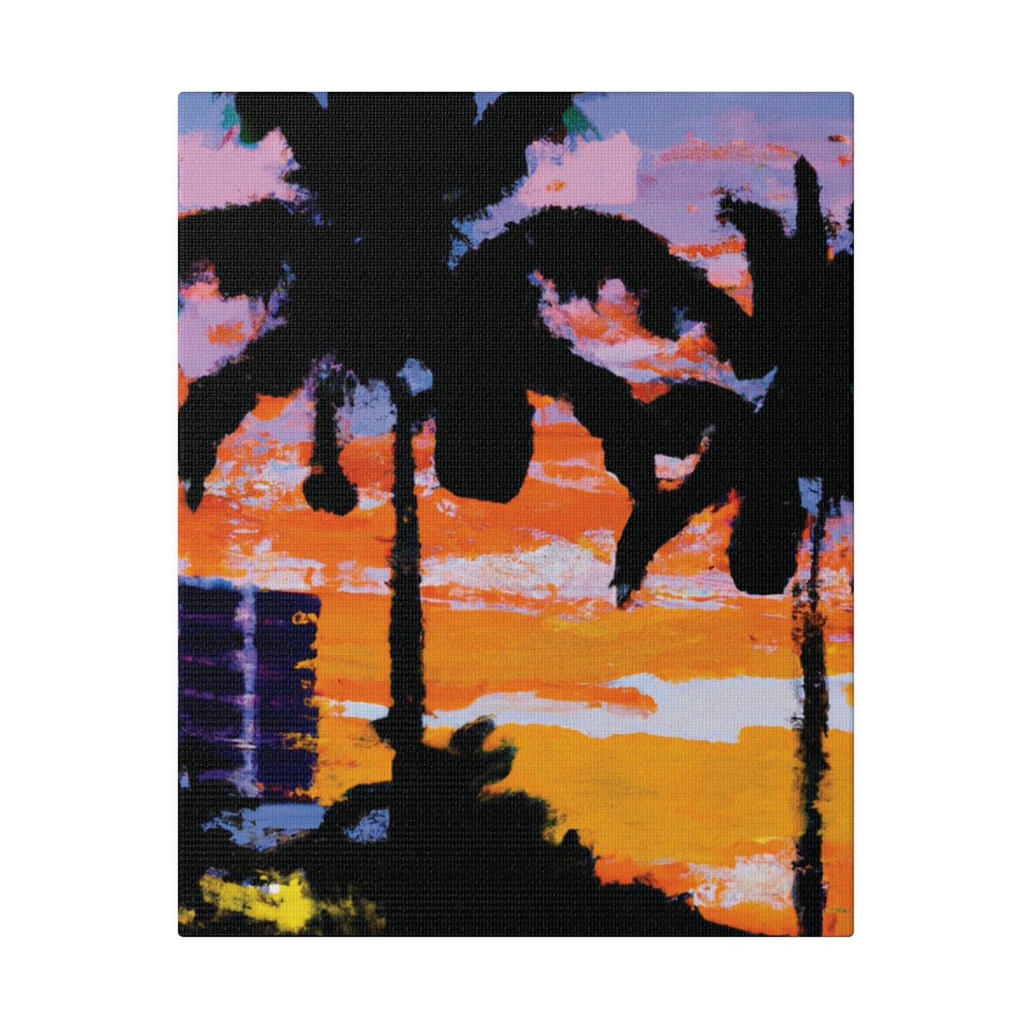 4756G - Miami Beach Sunset Painting Print | Miami | Beach | Sunset | Poster | Home Decor | Wall Art | Canvas