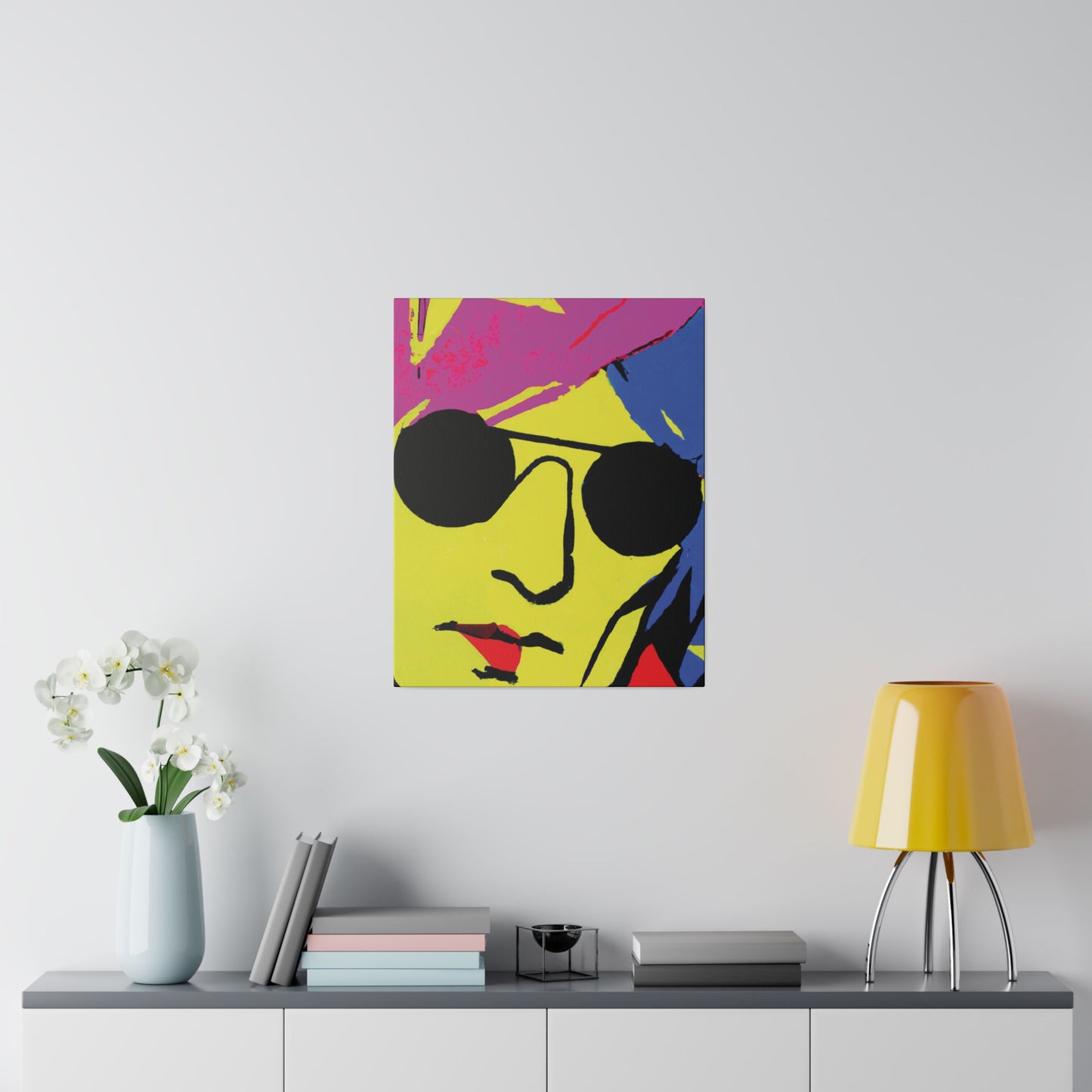 7490C - Rockstar Painting Print | Face | Abstract | Poster | Home Decor | Wall Art | Music Art | Canvas