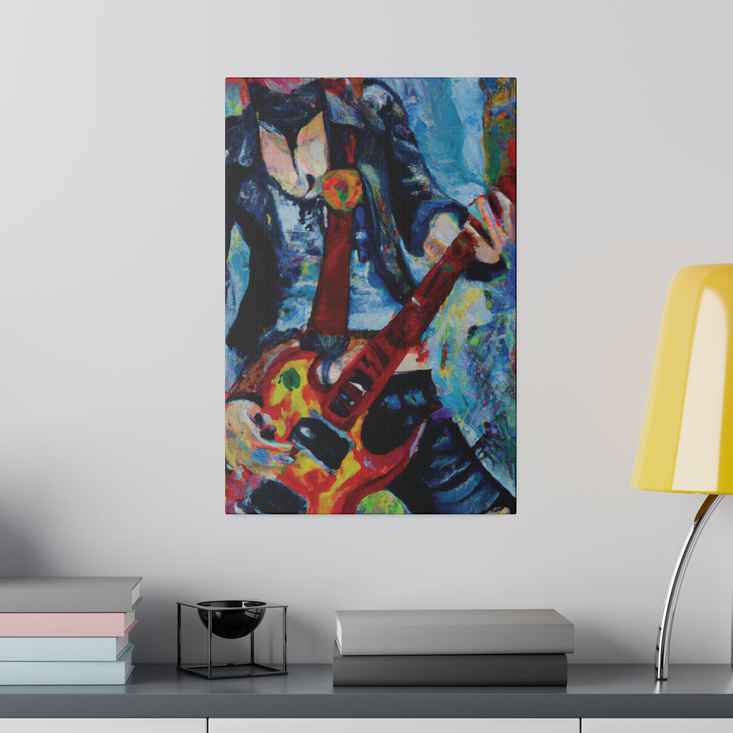 7105A - Rockstar Oil Painting Style Print | Poster | Home Decor | Wall Art | Music Art | Canvas