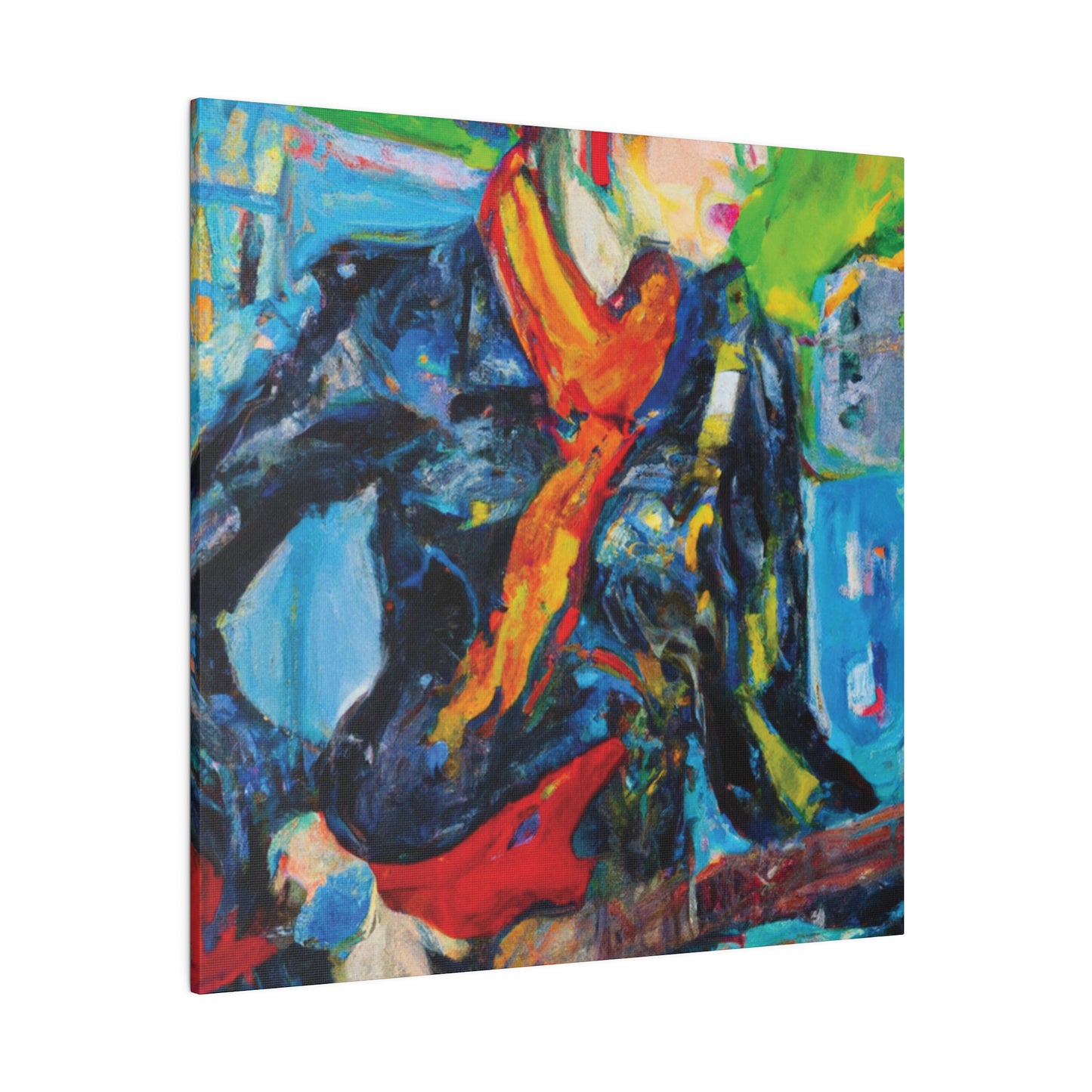 935O - Rockstar Oil Painting Style Print | Poster | Home Decor | Wall Art | Music Art | Canvas