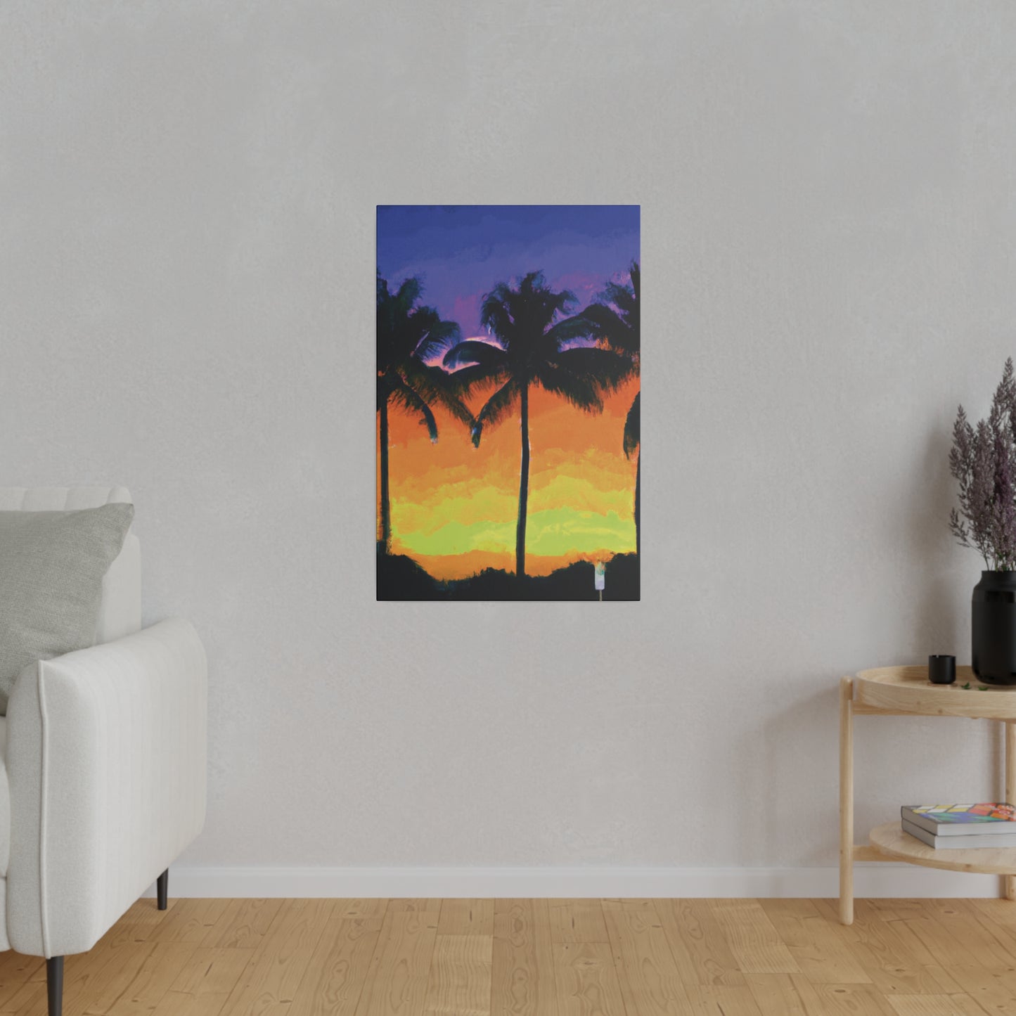 6354V - Miami Beach Sunset Painting Print | Miami | Beach | Sunset | Poster | Home Decor | Wall Art | Canvas