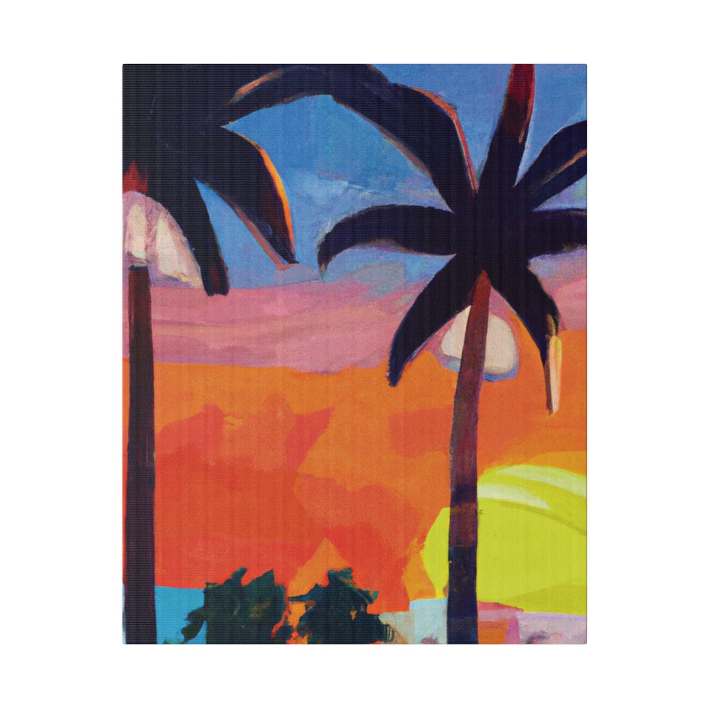 7368X - Miami Beach Sunset Painting Print | Miami | Beach | Sunset | Poster | Home Decor | Wall Art | Canvas