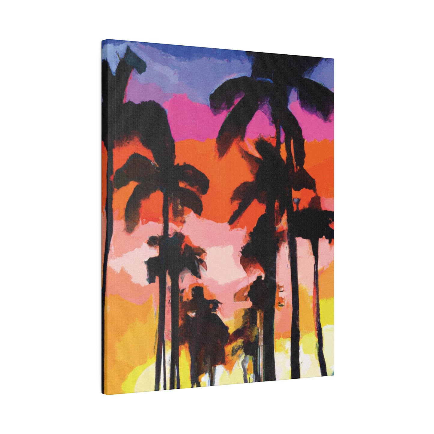 5857E - Miami Beach Sunset Painting Print | Miami | Beach | Sunset | Poster | Home Decor | Wall Art | Canvas