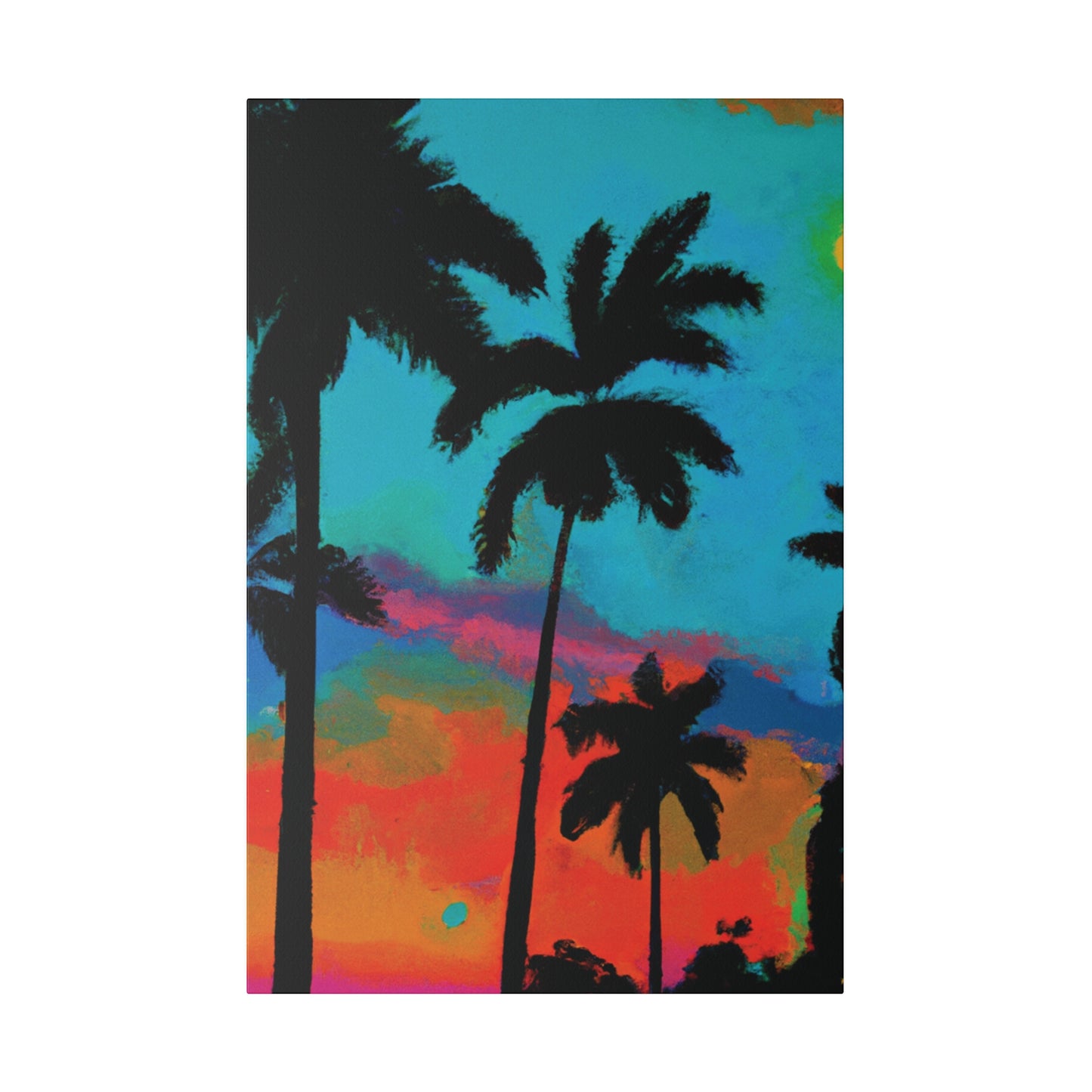 2838A - Miami Beach Sunset Painting Print | Miami | Beach | Sunset | Poster | Home Decor | Wall Art | Canvas