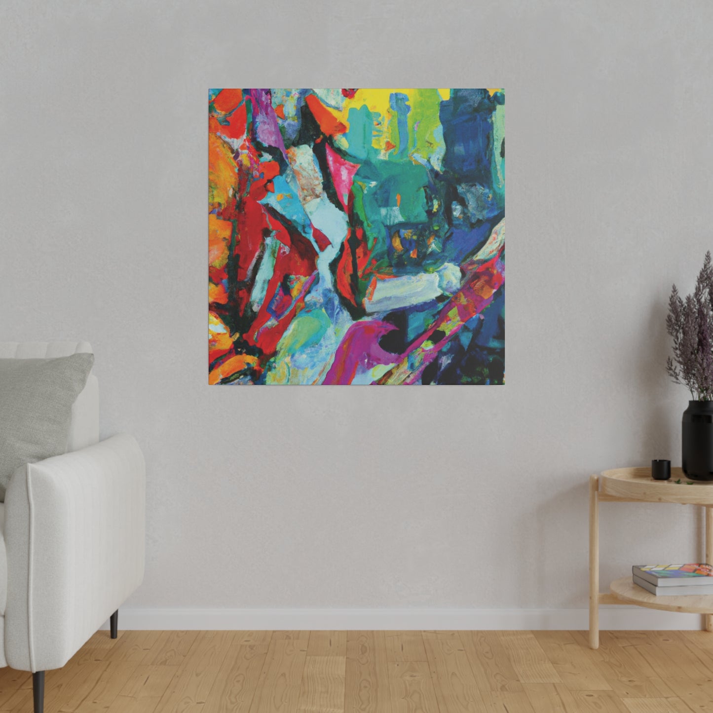 8232M - Rockstar Oil Painting Style Print | Poster | Home Decor | Wall Art | Music Art | Canvas