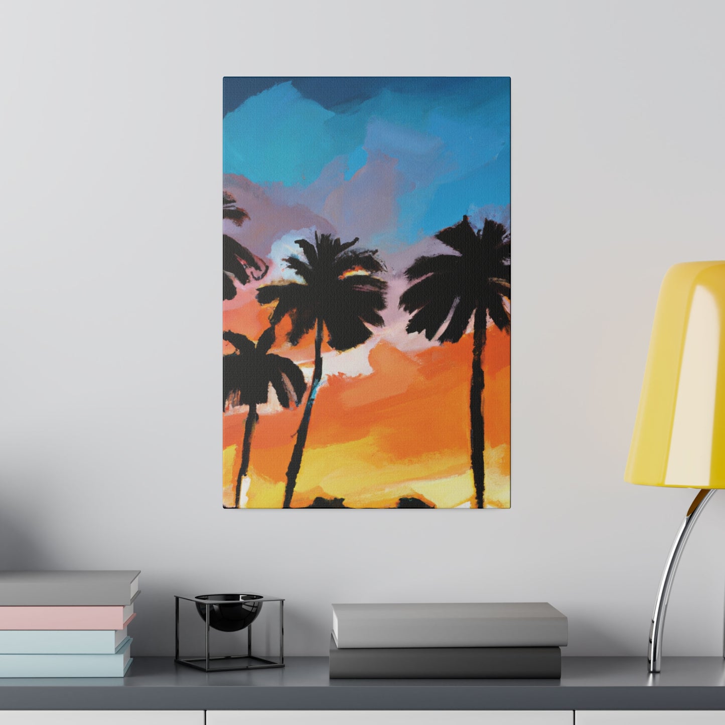 7010V - Miami Beach Sunset Painting Print | Miami | Beach | Sunset | Poster | Home Decor | Wall Art | Canvas