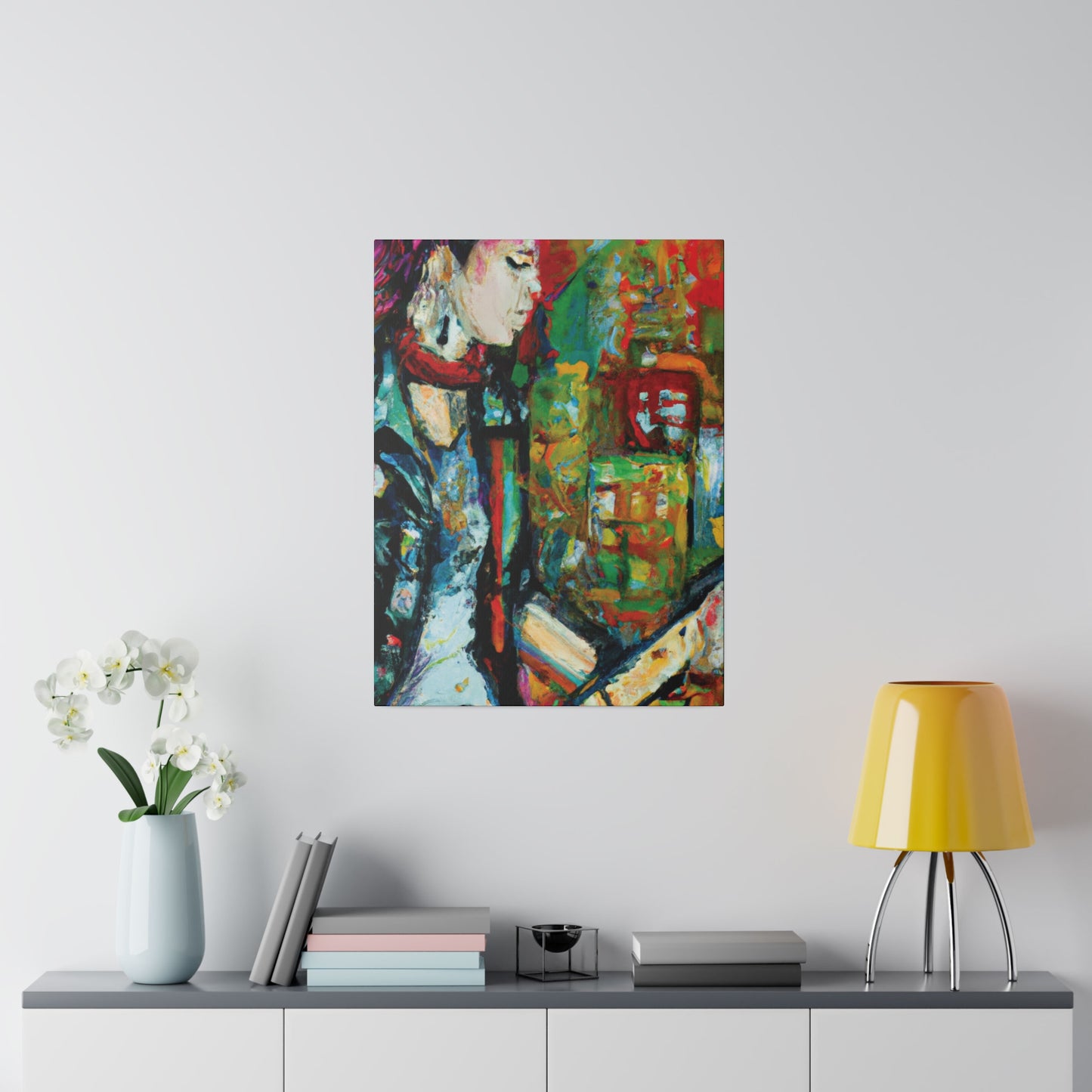 7134Y - Rockstar Oil Painting Style Print | Poster | Home Decor | Wall Art | Music Art | Canvas