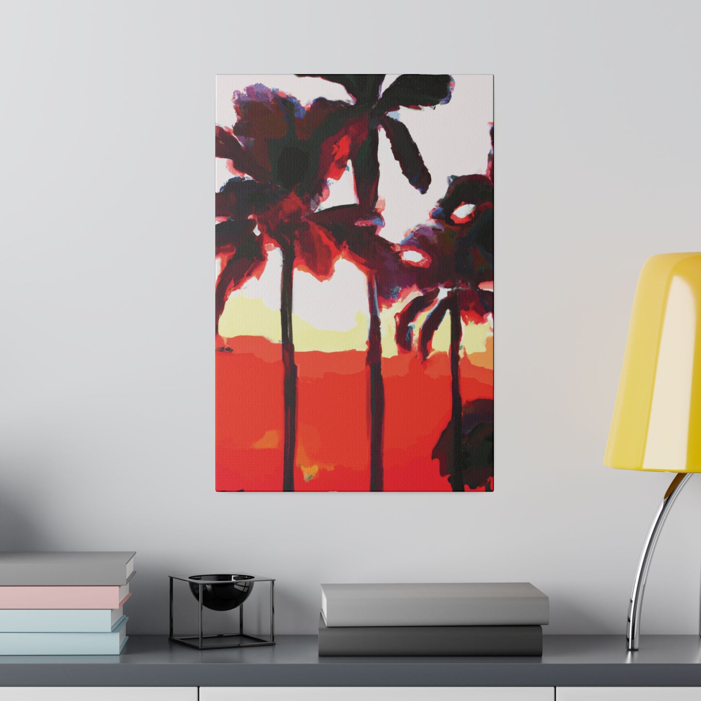 6831K - Miami Beach Sunset Painting Print | Miami | Beach | Sunset | Poster | Home Decor | Wall Art | Canvas