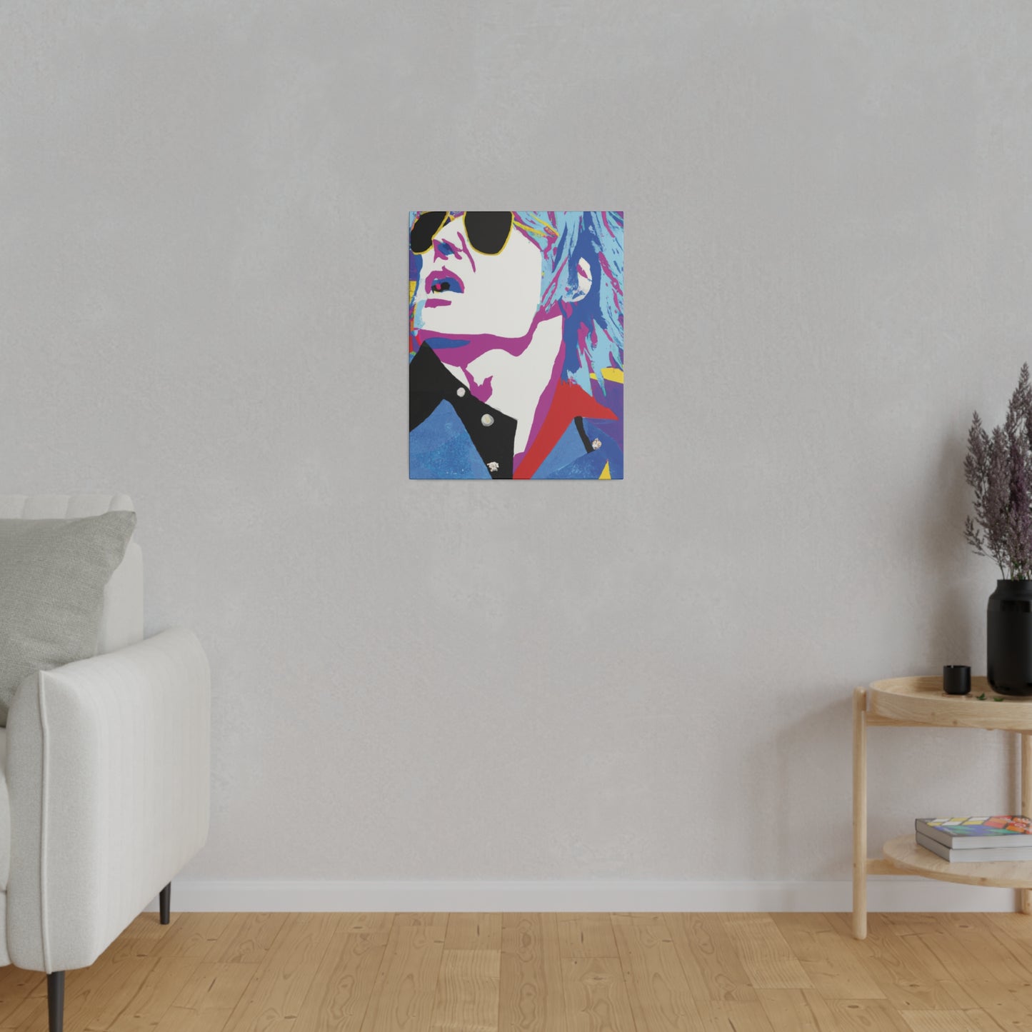 2808M - Rockstar Painting Print | Face | Abstract | Poster | Home Decor | Wall Art | Music Art | Canvas