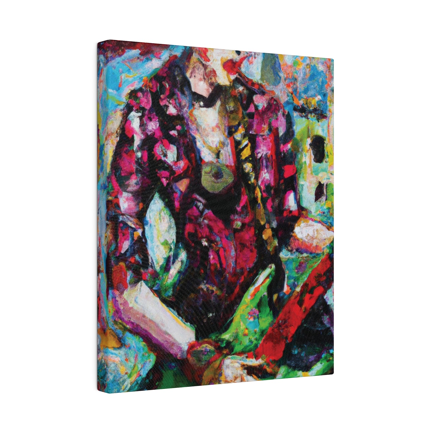 9453F - Rockstar Oil Painting Style Print | Poster | Home Decor | Wall Art | Music Art | Canvas